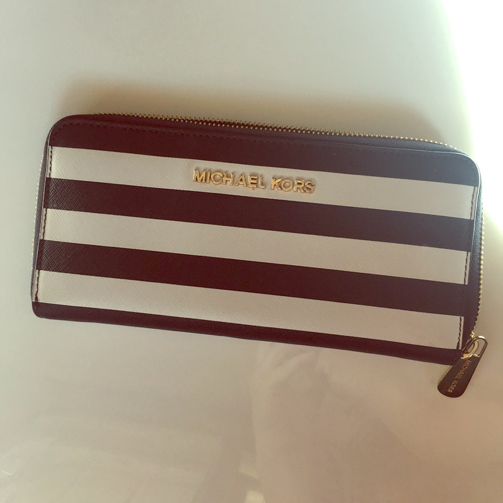 Michael Kor’s Nautical Striped Wallet